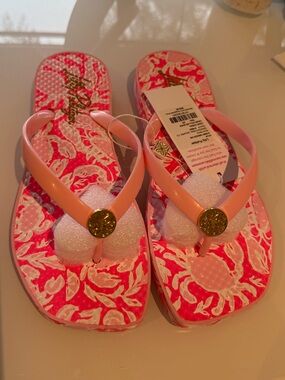 Lilly Pulitzer NWT Coral Crane Crab